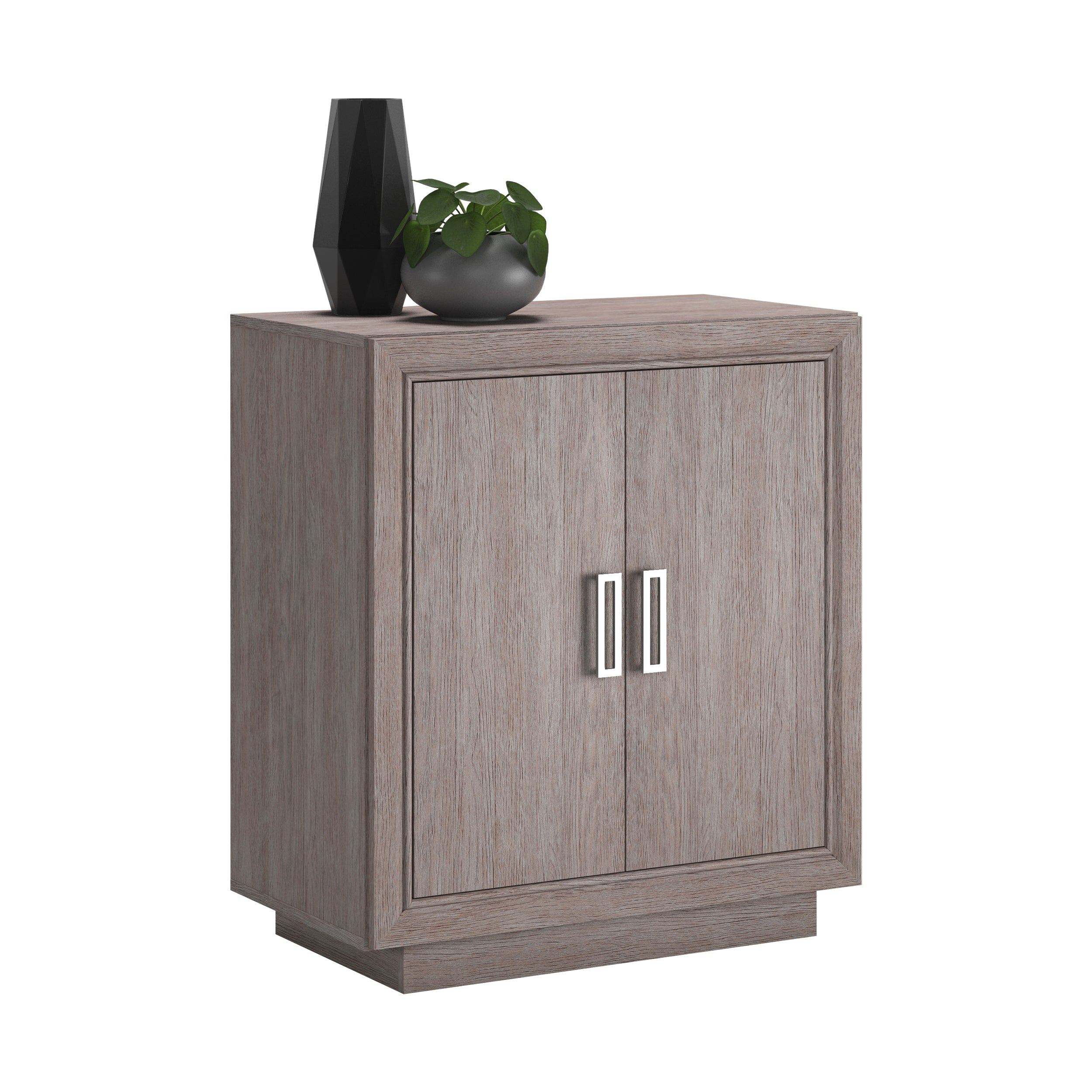 Storage Cabinet with Functional Design, Medium Gray finish | Premium Home Decor - Grand Goldman
