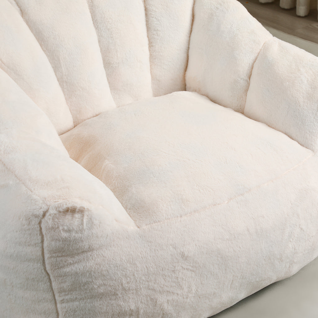 Beanbag Chair, Beanbag Sofa Chair with Armrests Stuffed High-Density Foam, Lazy Sofa Comfy Chairs Beanbag Chair for Adults in Living Room, Bedroom Reading - Grand Goldman Shop