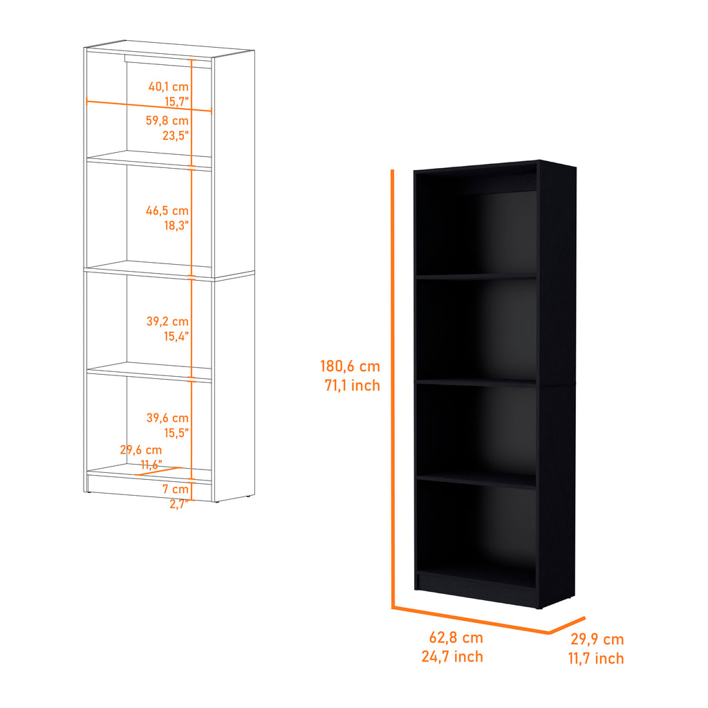 Dupree 2 Piece Home Bookcase set, 49' Wide with 9 Shelves ,  Living Room  Black | Premium Home Decor - Grand Goldman