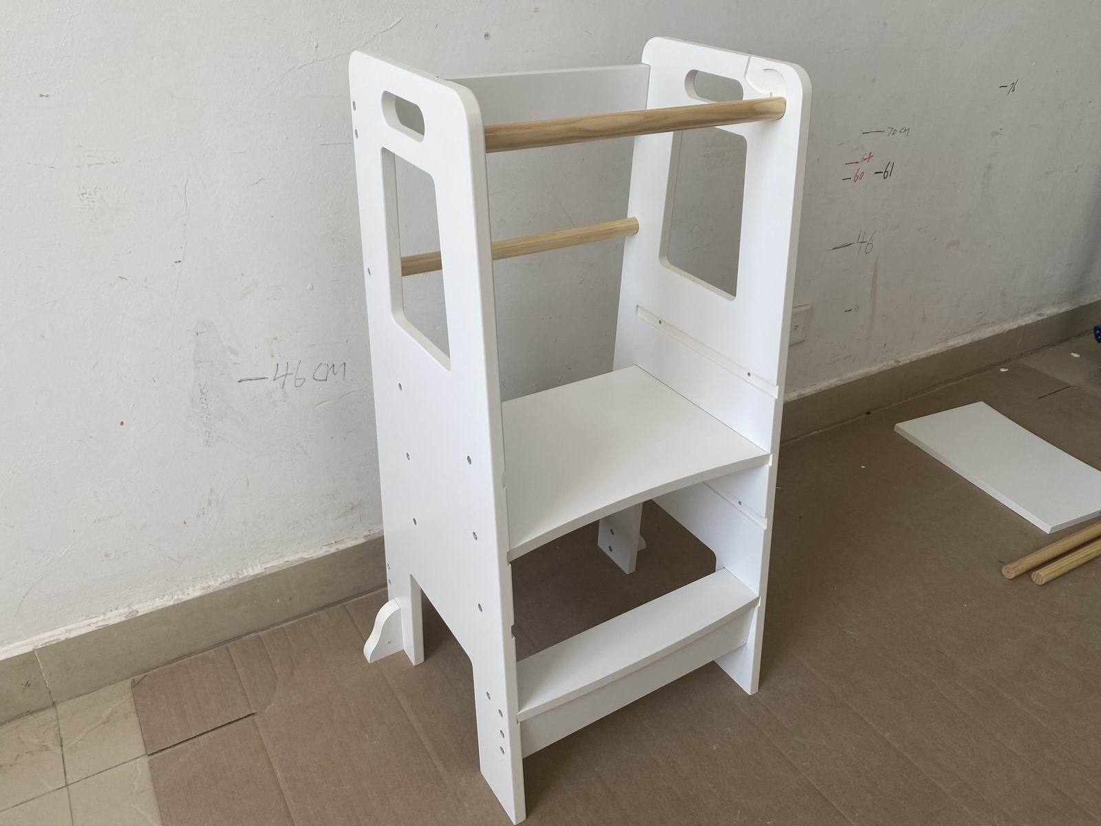 Kids Standing Tower, Child Kitchen Step Stool Toddler Wood Stepping Stool - Children's Montessori Stool - Adjustable Height, 