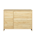 Modern Wood Buffet Sideboard with 2 doors&1 Storage and 2drawers -Entryway Serving Storage Cabinet Doors-Dining Room Console, 43.3 Inch, Oak - Grand Goldman Shop