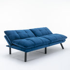 Navy Blue Convertible Folding Modern sofa Bed - Grand Goldman Shop