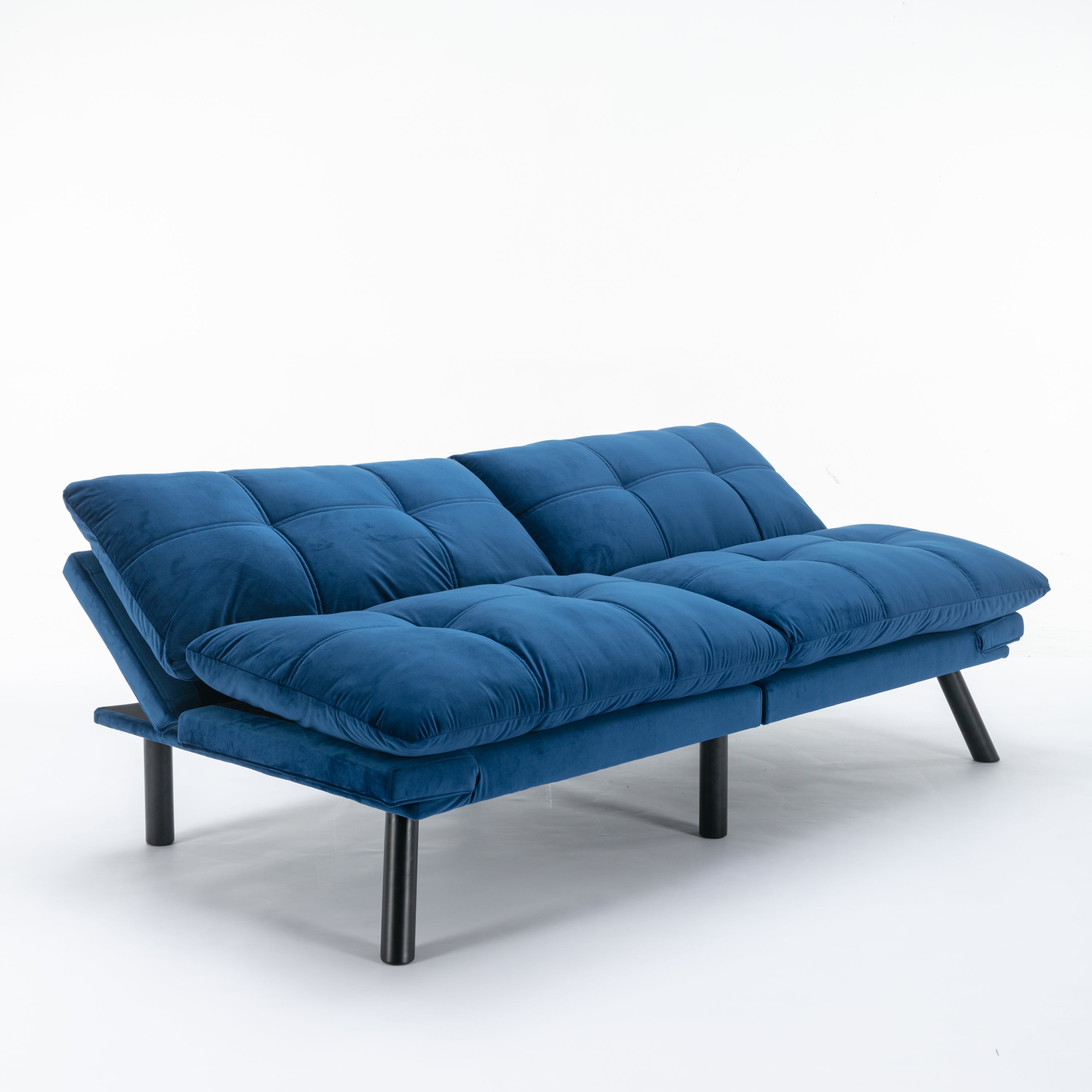 Navy Blue Convertible Folding Modern sofa Bed - Grand Goldman Shop