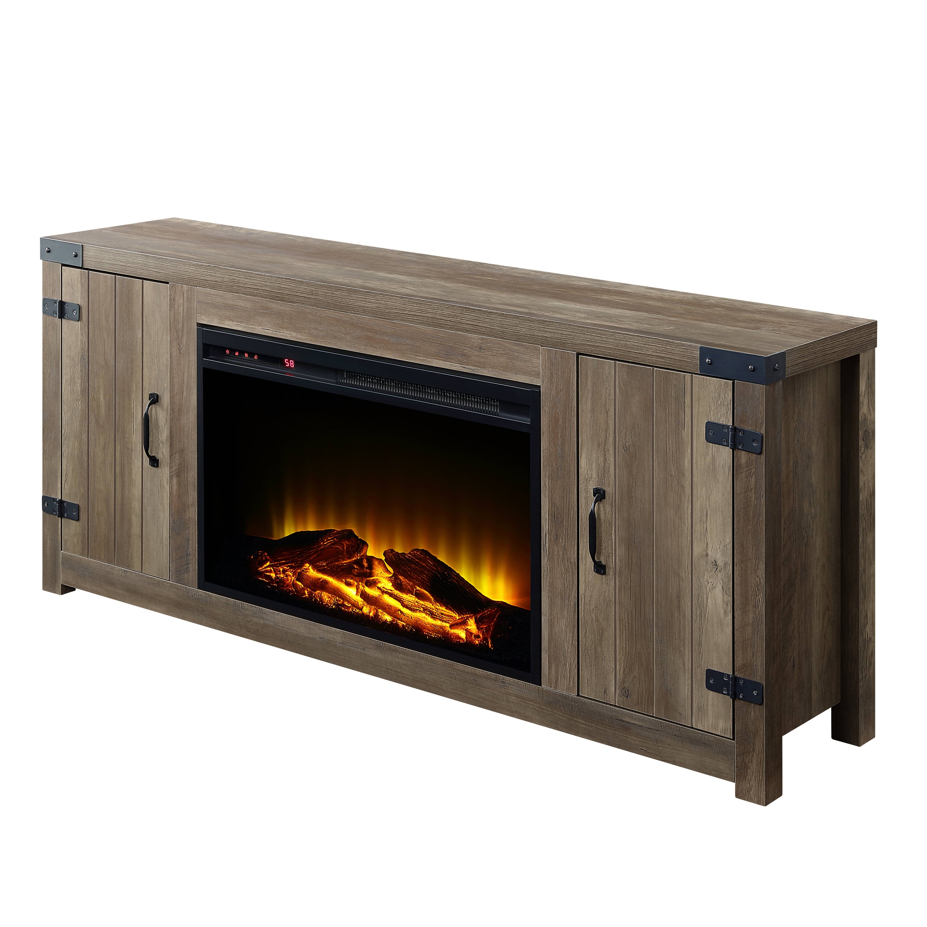 Rustic Oak Fireplace - Grand Goldman Shop