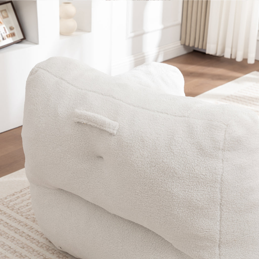 Bean Bag Chair, Bean Bag Sofa Chair with Armrests Stuffed High-Density Foam, Lazy Sofa Comfy Chairs BeanBag Chair for Adults in Living Room,Bedroom Reading - Grand Goldman Shop