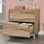 Lateral File with Two Drawers, Acacia finish - Grand Goldman