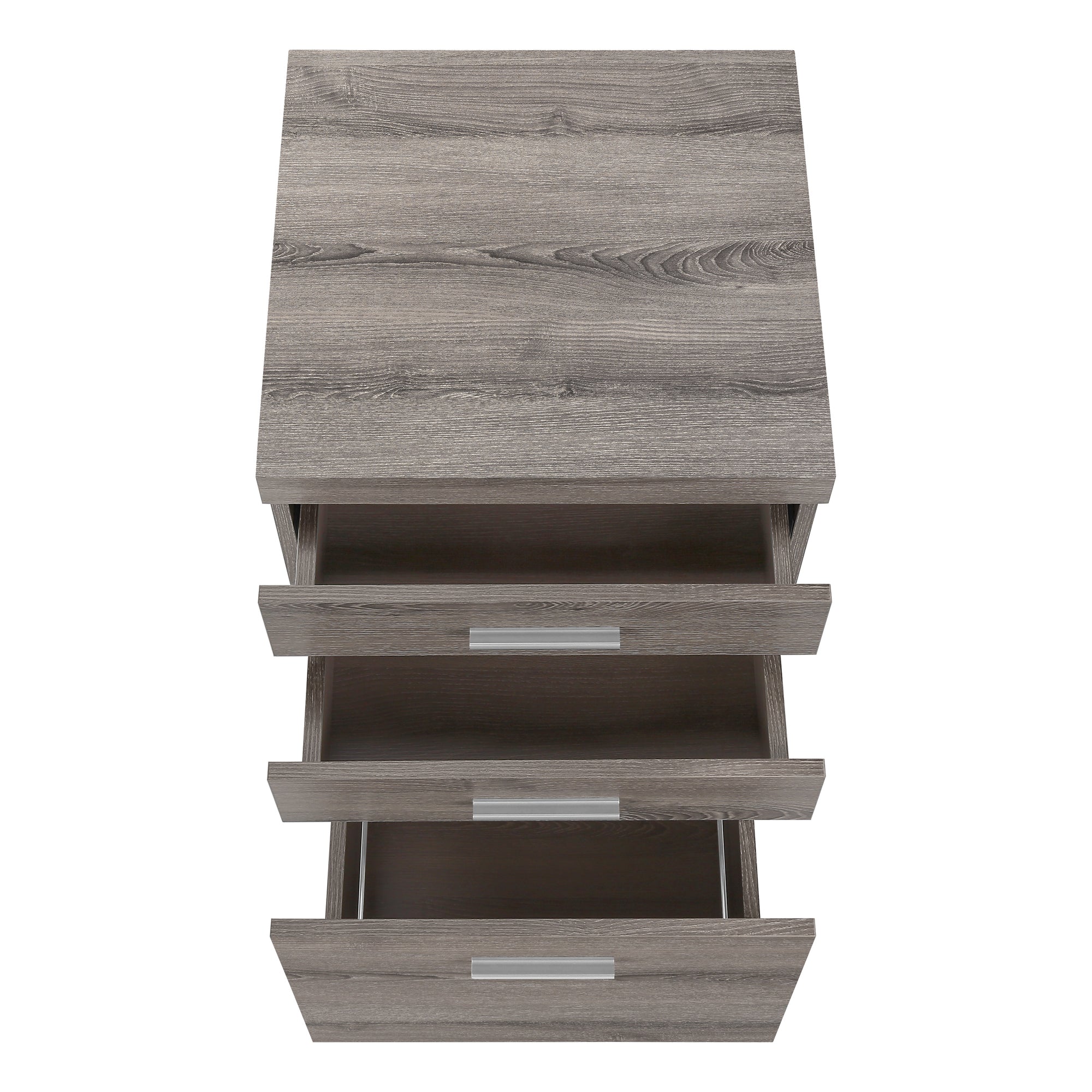 File Cabinet, Rolling Mobile, Storage Drawers, Printer Stand, Office, Work, Brown Laminate, Contemporary, Modern - Grand Gold
