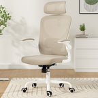 Ergonomic Office Chair, Home Office Desk Chair with Headrest, High Back Computer Chair with Armrests and Adjustable Lumbar Su