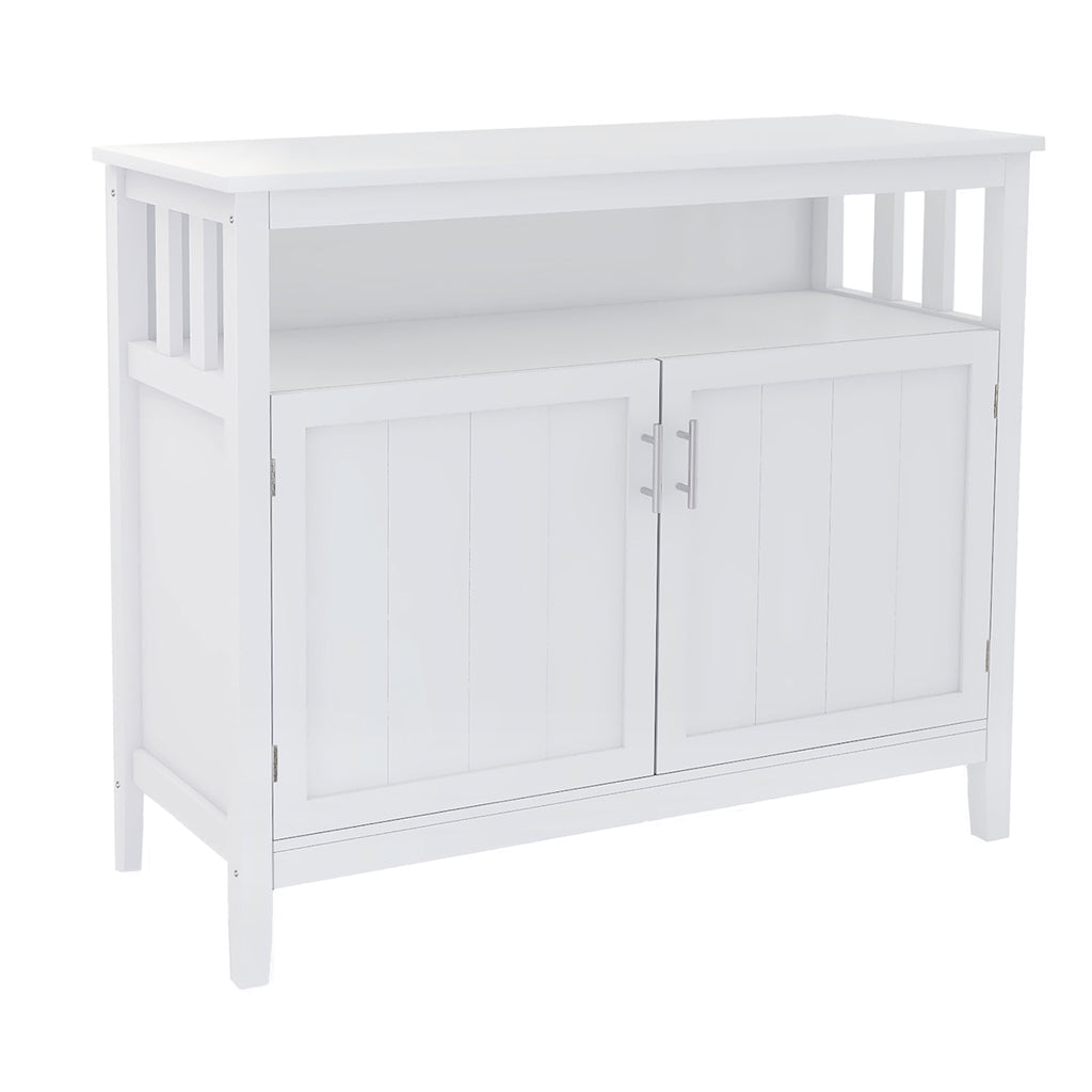 Kitchen storage sideboard and buffet server cabinet-White - Grand Goldman Shop