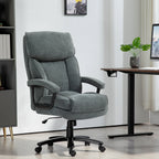 HOMCOM Big and Tall Office Chair, Up to 450 lbs. Heavy Duty High Back Desk Chair with Swivel Wheels, Executive Computer Chair