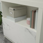 Lateral File with Cubbyhole Storage, White finish - Grand Goldman