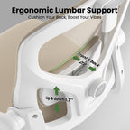 Ergonomic Office Chair, Home Office Desk Chair with Headrest, High Back Computer Chair with Armrests and Adjustable Lumbar Su