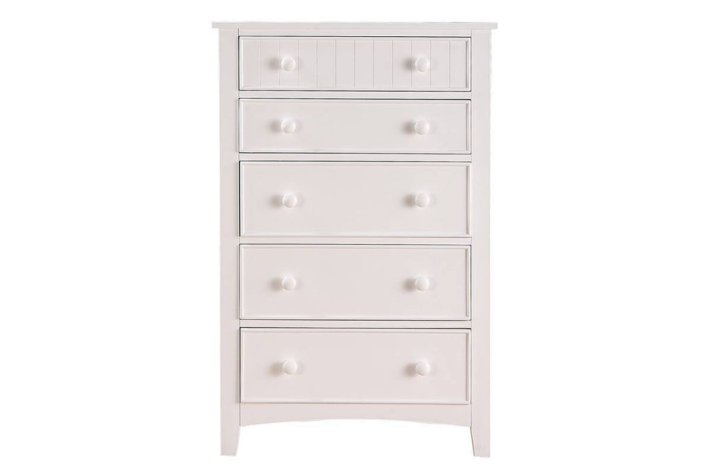 White Color Twin Size Bed Nightstand And Chest 3pc Set Bedroom Furniture Wooden Transitional Style Headboard - Grand Goldman Shop