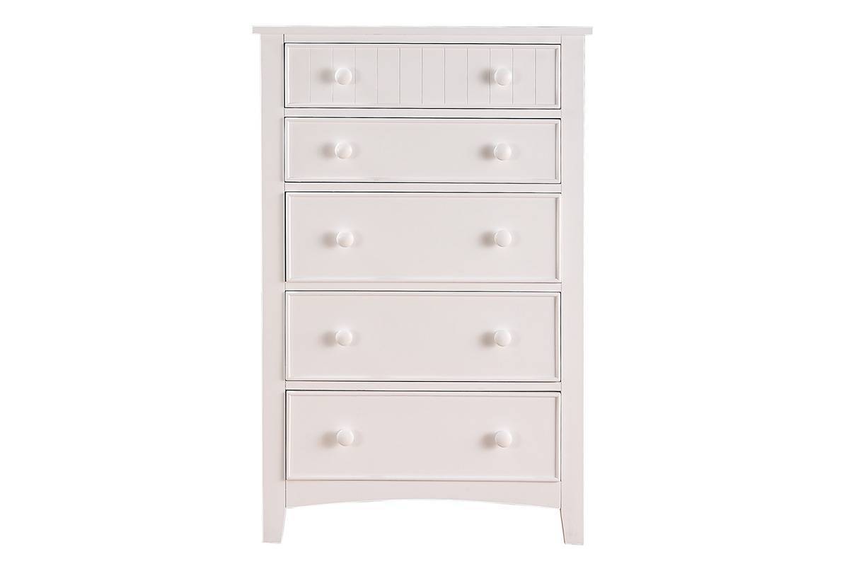 White Color Twin Size Bed Nightstand And Chest 3pc Set Bedroom Furniture Wooden Transitional Style Headboard - Grand Goldman Shop