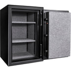 Fireproof Safe Vault 4.39 Cubic Ft Black Steel Secure Storage - Grand Goldman