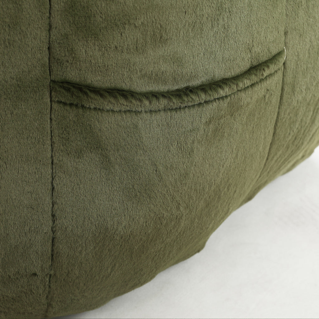 Beanbag Chair, Beanbag Sofa Chair with Armrests Stuffed High-Density Foam, Lazy Sofa Comfy Chairs Beanbag Chair for Adults in Living Room, Bedroom Reading - Grand Goldman Shop