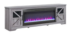 75' Fireplace TV Stand for TVs up to 80',with 44' Electric Fireplace - Grand Goldman Shop