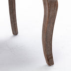 A&A Furniture Ultra Side Dining Chair with Thickened Fabric and Solid Wood Legs, Bronze Nail Head, Set of 2, Gray - Grand Goldman Shop