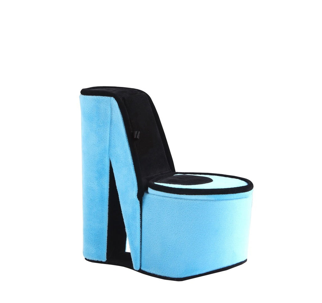 9' Tall Display Jewelry Box with Hidden Storage, High Heel Shoe Design, Turquoise Velvet - Grand Goldman Shop