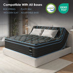 King Size Mattress,10 Inch Hybrid Mattress, Individually Pocketed Innerspring, Medium Firm - Grand Goldman Shop