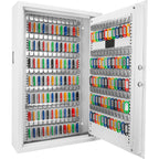 Secure 144 Keys Key Cabinet with Digital Keypad in White Steel | Premium Home Decor - Grand Goldman