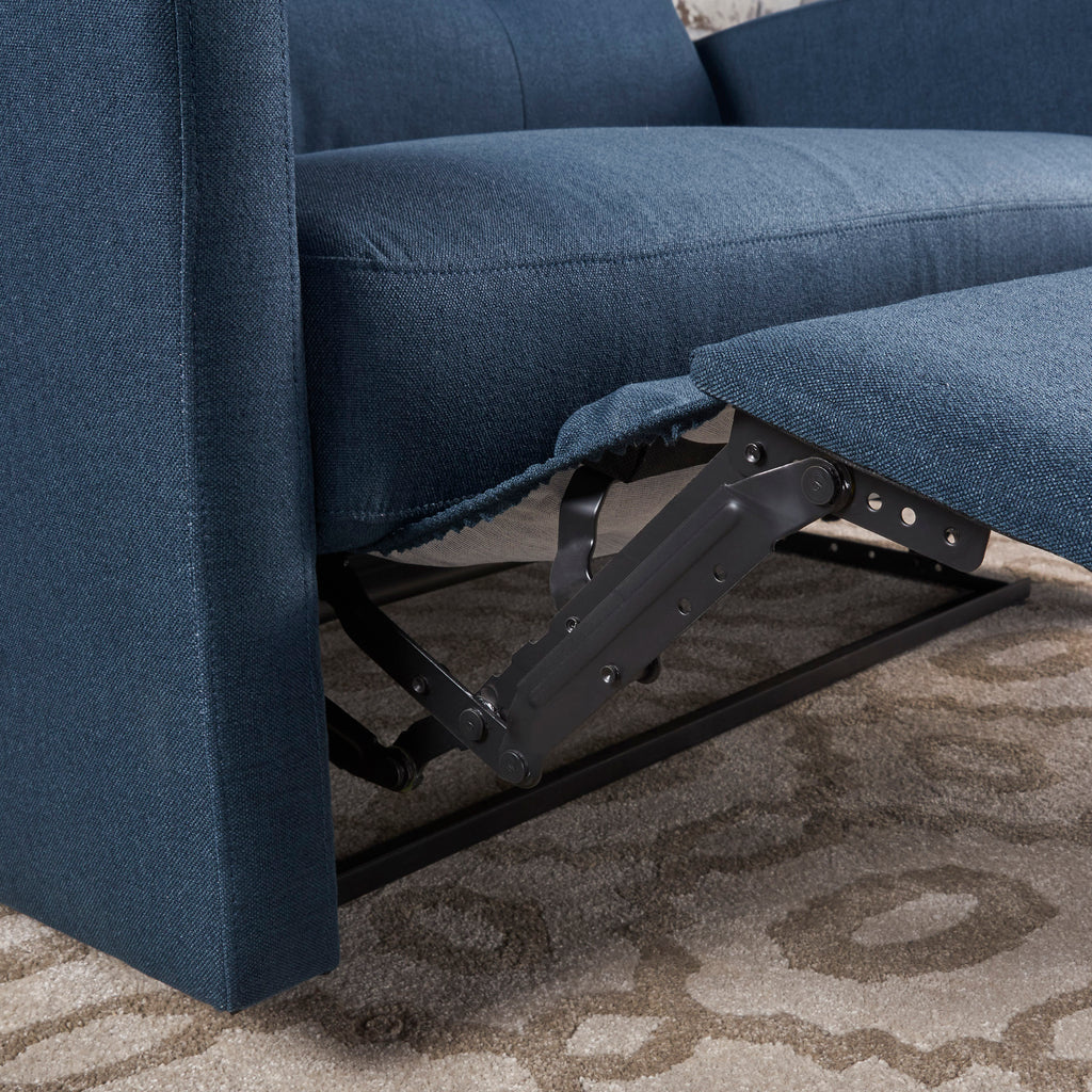 Alma Contemporary Upholstered Loveseat Recliner - Grand Goldman Shop