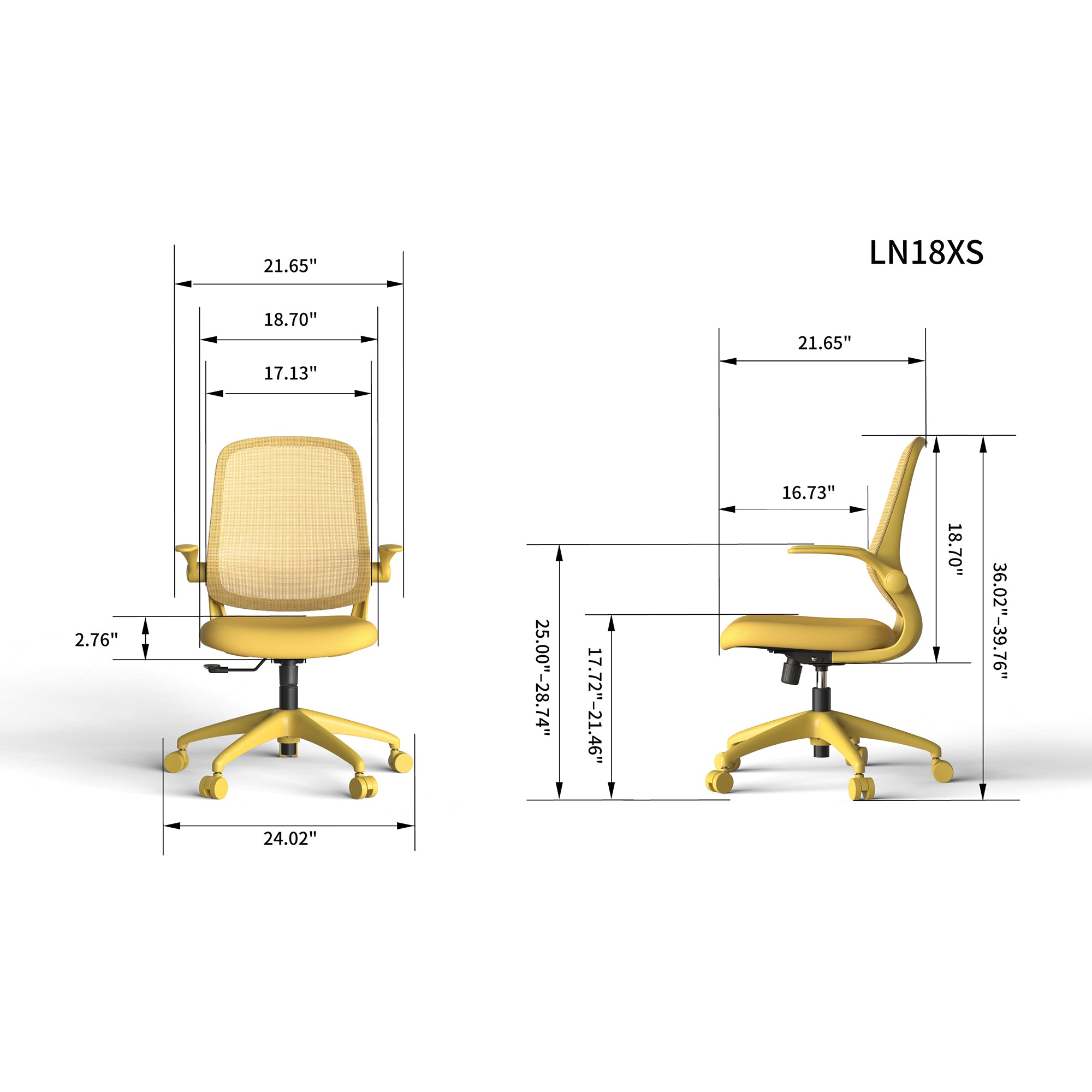 Ergonomic Color Office Chair 350LBS, Home Office, Mesh Back, Integrated Molded Foam, Comfortable Sitting, Flipping Armrest, F
