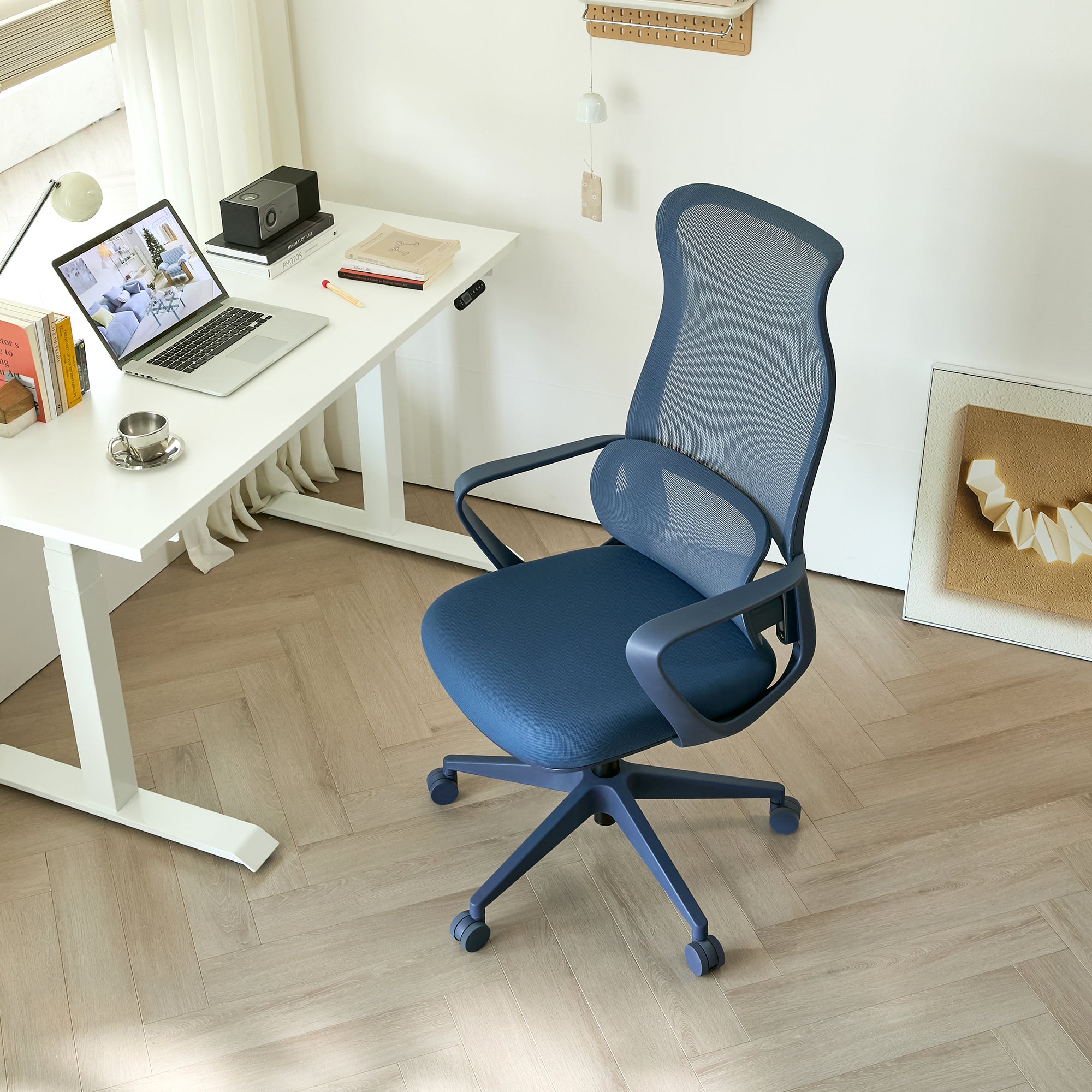 Ergonomic Colorful Office Chair 350LBS Home Office Mesh Breathable High Back, With Adjustable Lumbar Support Computer Chair, 