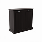 Two-Compartment Tilt-Out Laundry Sorter Cabinet-Black - Grand Goldman Shop