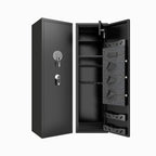 57' High Large Capacity Mechanical Gun Safe for Rifles & Handguns, Digital Password Lock, Built-In Independent Lock Box, Adju