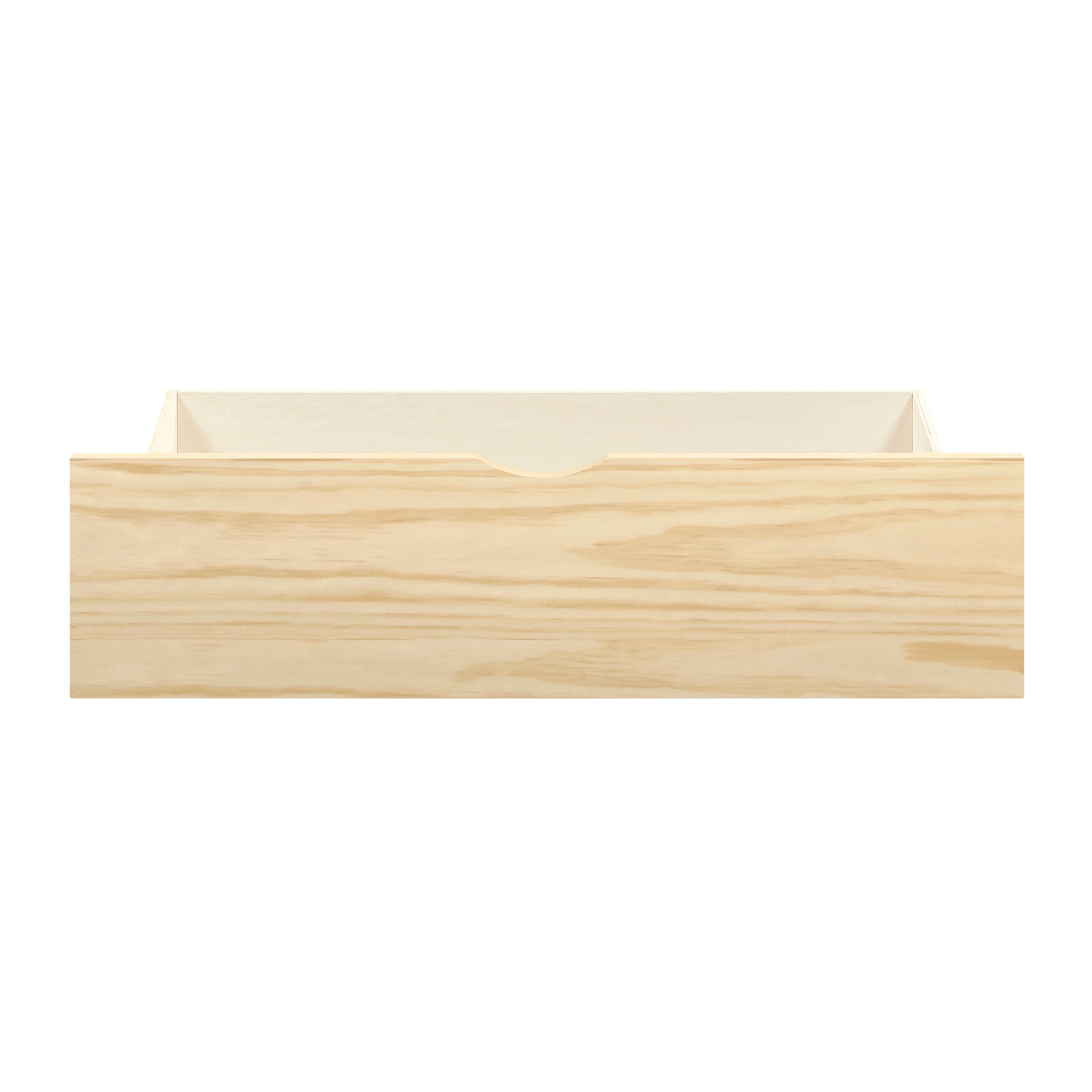 Natural Pine Finish 2pcs Storage Boxes with Caster Wheels Transitional Bedroom Furniture Under-Bed Toy Boxes - Grand Goldman Shop