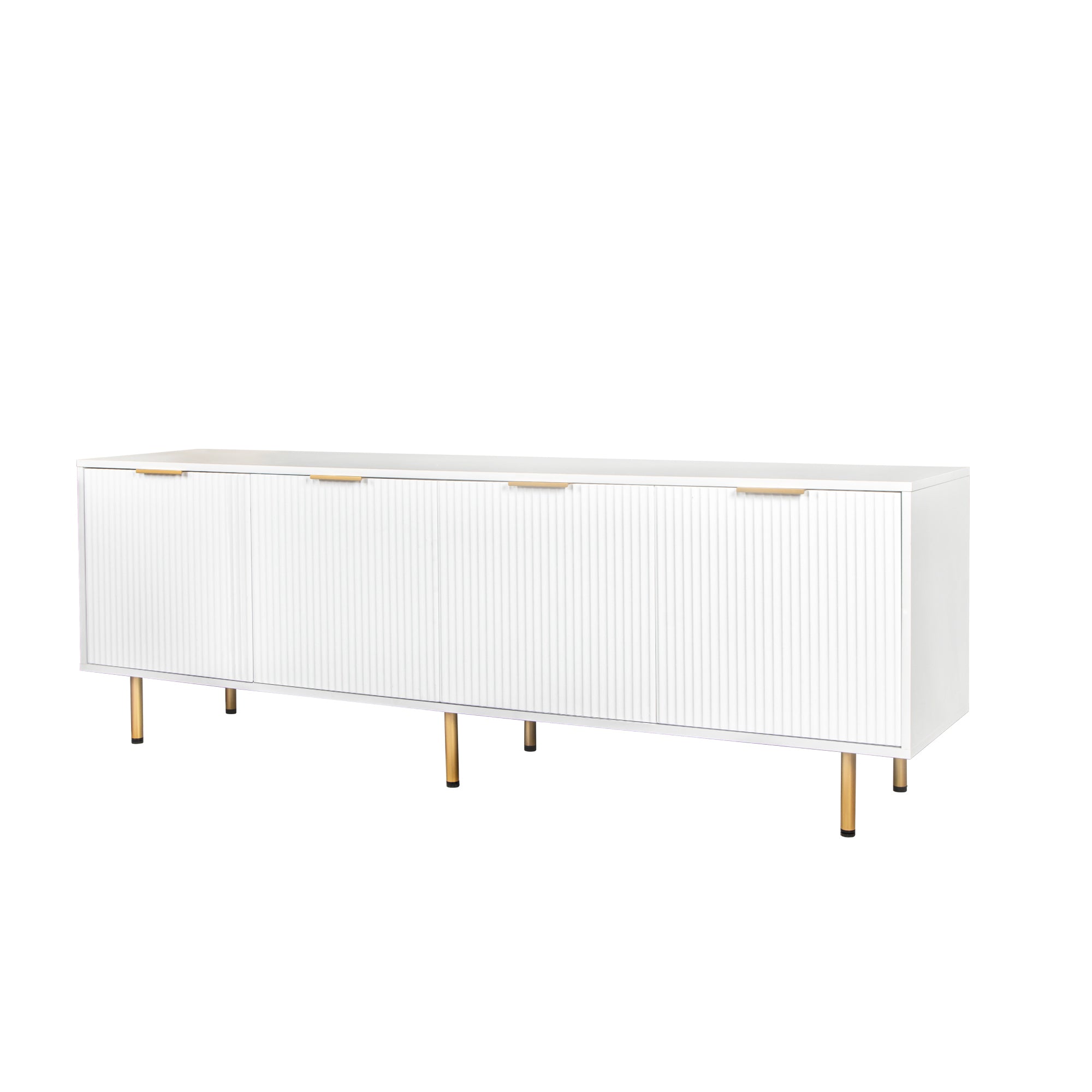 Modern warm white TV cabinet for 80 inch TV Stands, for Living Room Bedroom - Grand Goldman Shop