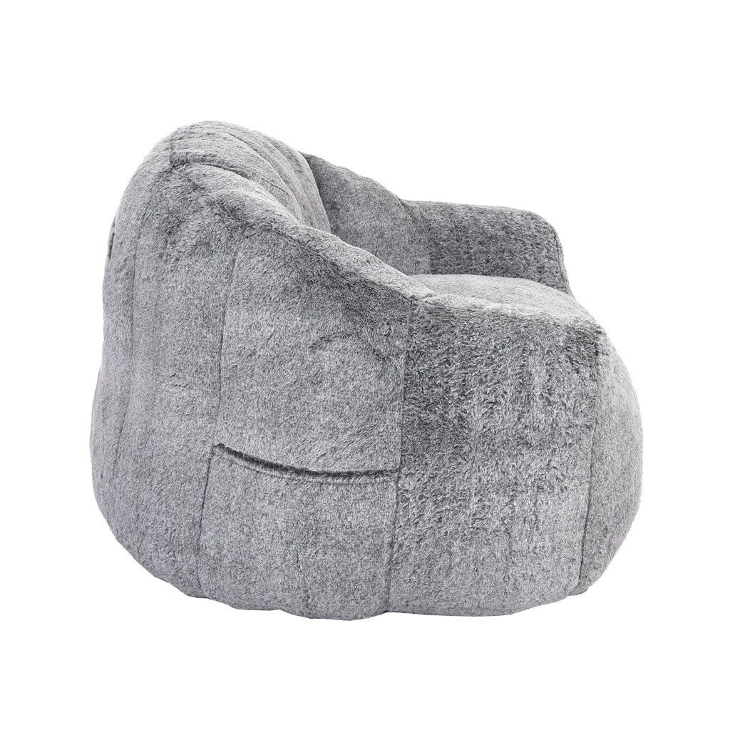 Beanbag Chair, Beanbag Sofa Chair with Armrests Stuffed High-Density Foam, Lazy Sofa Comfy Chairs Beanbag Chair for Adults in Living Room, Bedroom Reading - Grand Goldman Shop