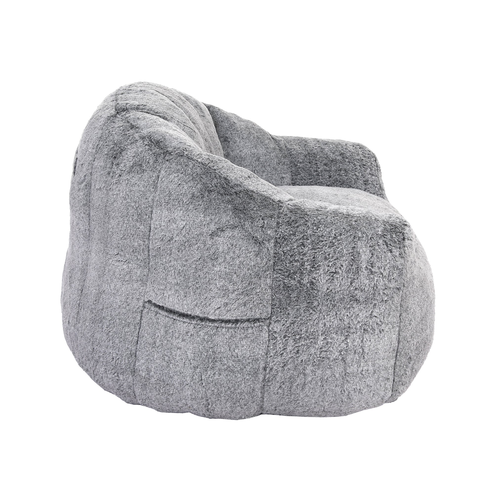 Beanbag Chair, Beanbag Sofa Chair with Armrests Stuffed High-Density Foam, Lazy Sofa Comfy Chairs Beanbag Chair for Adults in Living Room, Bedroom Reading - Grand Goldman Shop