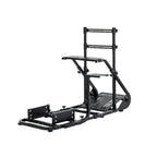 Enhanced and stable racing wheel cockpit, compatible with Fanatec, PXN, Thrustmaster, and Logitech adjustable driving simulat