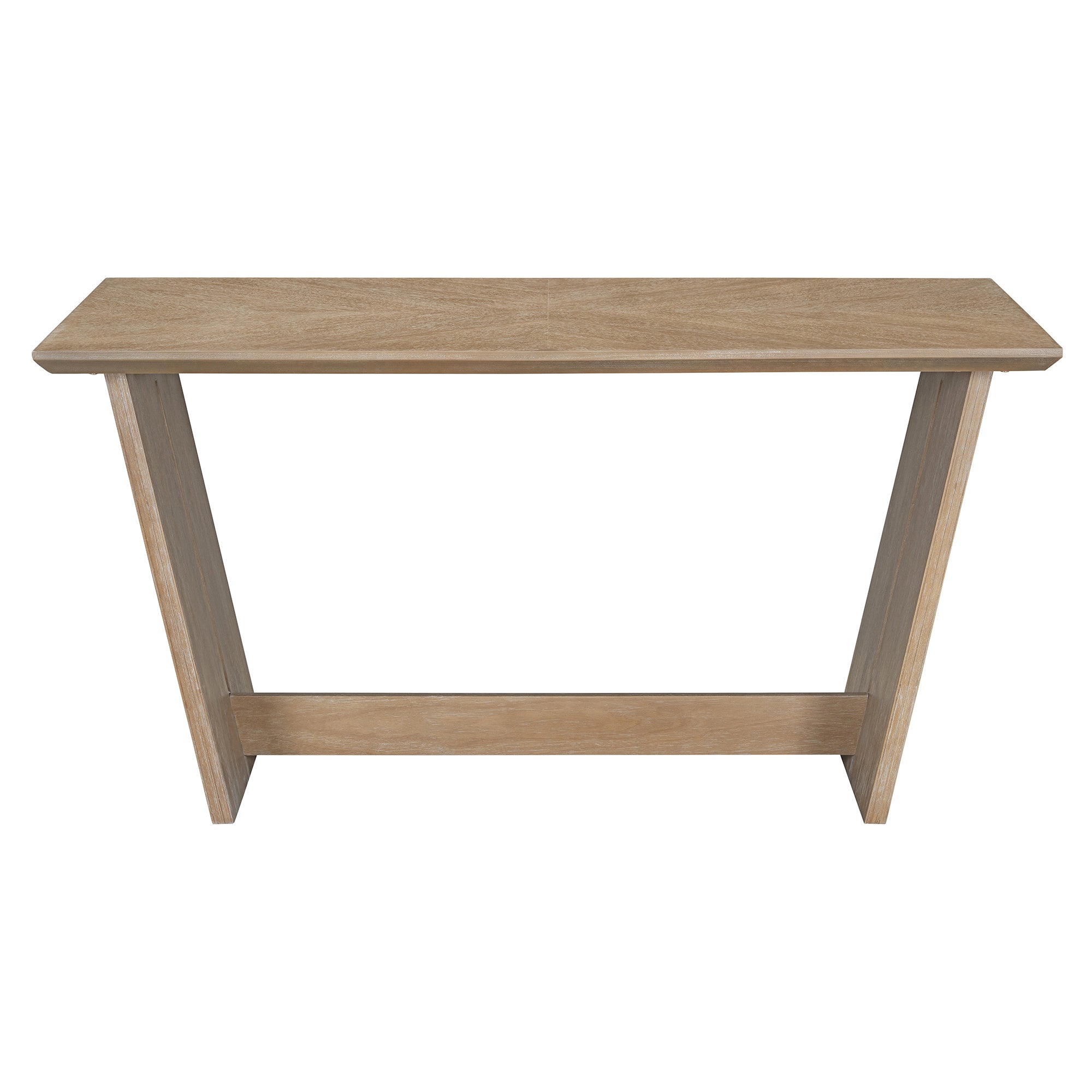 TREXM 6-Piece Retro Dining Table Set for 6, 60' Wood Kitchen Table and Chairs Set of 4 with Bench Designed Trestle Base for kitchen & Dining Room (Natural Wood Wash) - Grand Goldman Shop