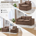 UNITED WE WIN Modular Sectional Sofa Cloud Couch,Comfy Cloud Modern Sofa,2 Seater with Cushion Covers Removable Furniture for Living Room Bedroom Apartments Dorms,No Assembly Required - Grand Goldman Shop