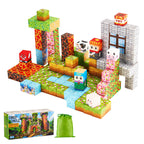 Magnetic Blocks 150 PCS Forest Castle Set STEM Montessori Sensory Toys | Premium Home Decor - Grand Goldman