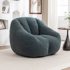 Comfy Bean Bag Chair with Memory Foam Filler – Tufted Soft Stuffed Bean Bag Sofa for Dorm, Apartment, or Living Room – Green - Grand Goldman Shop