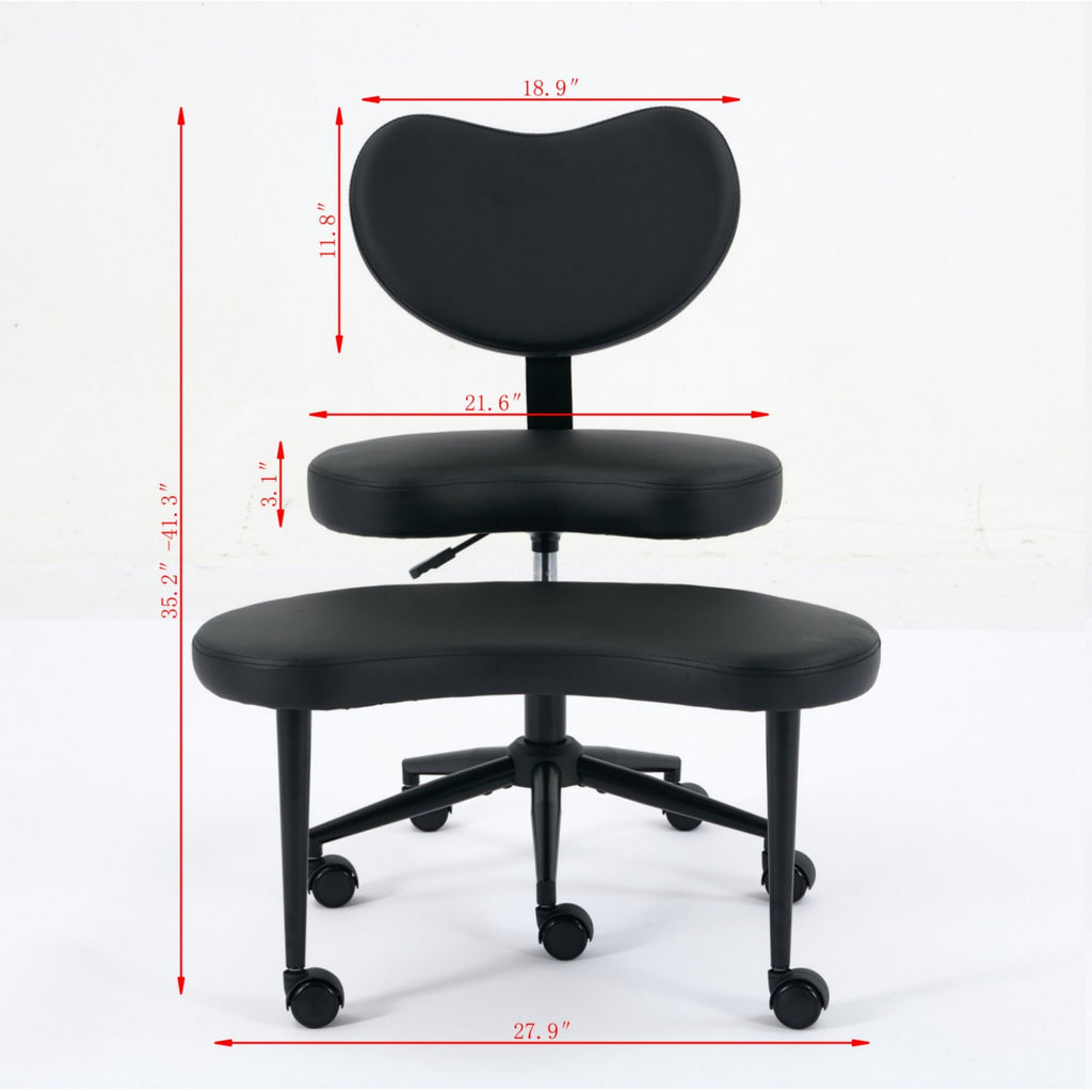 Meditation Chair Plus, Cross Legged Chair with Wheels, ADHD Chair, Criss Cross Desk Chair with Lumbar Support and Adjustable 