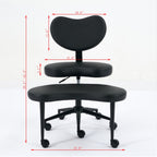 Meditation Chair Plus, Cross Legged Chair with Wheels, ADHD Chair, Criss Cross Desk Chair with Lumbar Support and Adjustable 