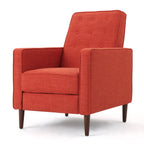 Macedonia Mid-Century Modern Button Tufted Fabric Recliner - Grand Goldman Shop