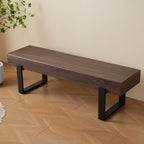 59' Dining Bench, Farmhouse Indoor Kitchen Table Benches, Bed Bench, Industrial Shoe Bench, Entryway Benches - Grand Goldman Shop