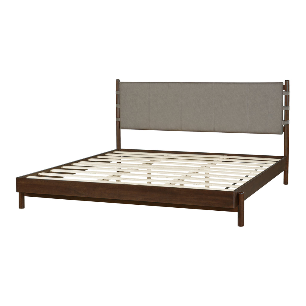 Modern King Bed Frame Set with 2 Nightstands, Light Gray Wood Platform Bed with Headboard and Matching Bedside Tables for Bedroom - Grand Goldman Shop