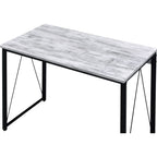 Zaidin Antique White& Black Finish Writing Desk - Grand Goldman