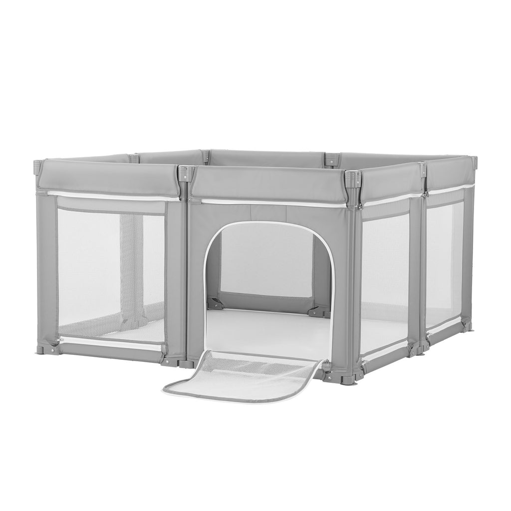 Baby Playpen, 78.7″ x 70.1″ Extra Large Toddlers Playpen, Foldable Baby Fence Play Yard with Zippered Door & Soft Breathable 