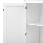 3-in-1 Hall Tree with Overhead Storage Cabinet, 3 Adjustable Side Shelves, 4 Heavy-Duty Hooks, 2 Spacious Drawers, Grooved Back Panel Design, Contrasting Seat Bench, Multifunctional Entryway Organizer - Grand Goldman Shop