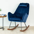 Chelsea Velvet Rocking Chair - Grand Goldman Shop