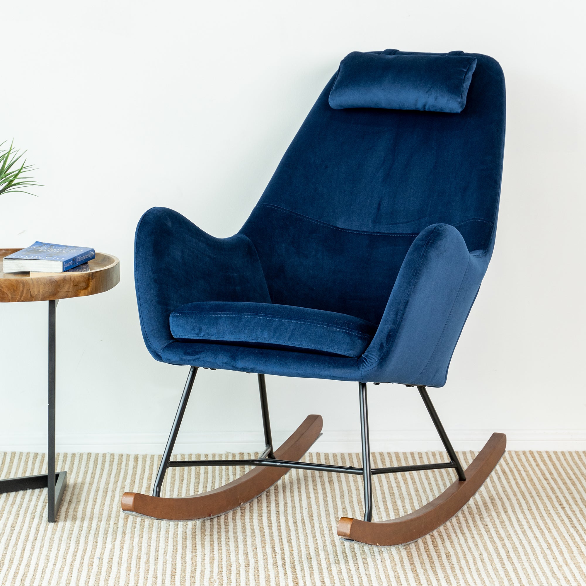 Chelsea Velvet Rocking Chair - Grand Goldman Shop