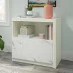 Lateral File with Cubbyhole Storage, White finish - Grand Goldman